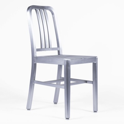 Navy Army chair replica in aluminum