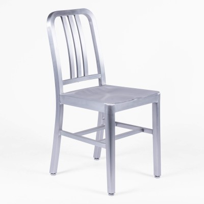 Navy Army chair replica in aluminum