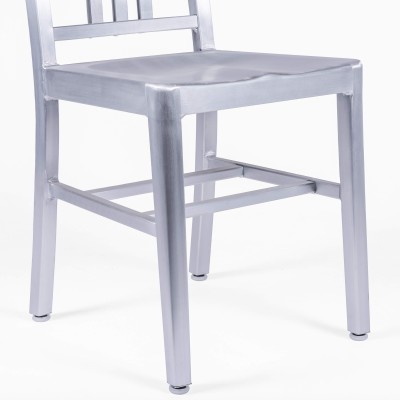 Navy Army chair replica in aluminum