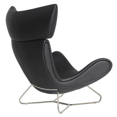 Imola Design Fauteuil Réplique en Cuir Italien