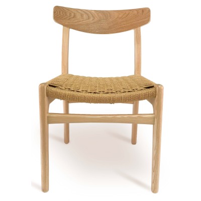 Nordic chair replica CH 23 handmade in ash wood