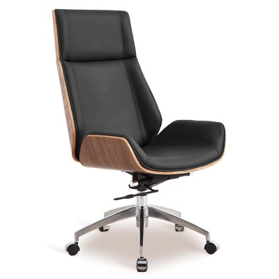 Nordic Leather Highback Office Chair