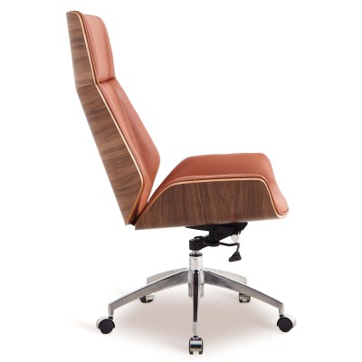 Nordic Leather Highback Office Chair