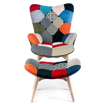 furmod Fauteuil Featherston Patchwork "Nieuwe Editie"