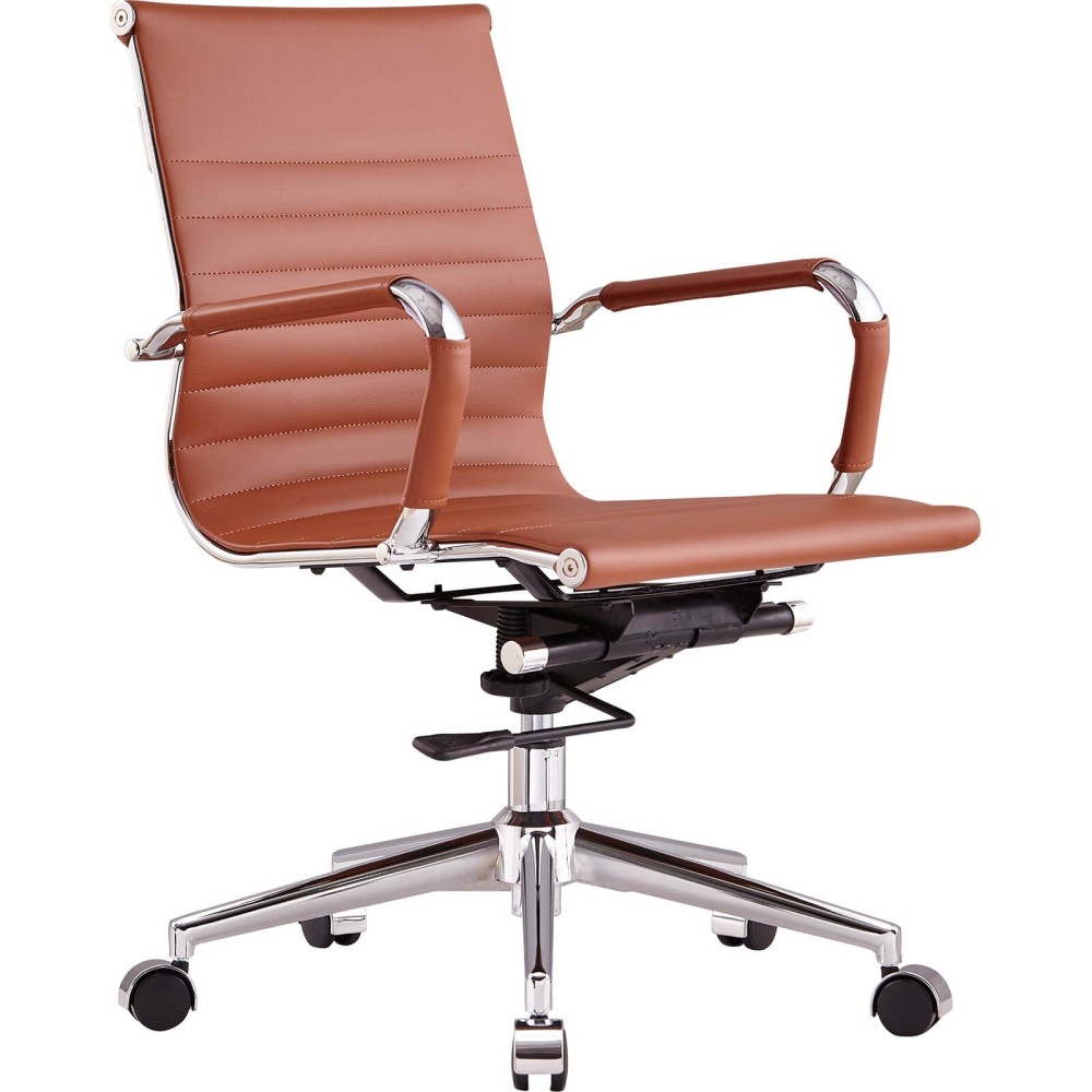 Alu Lowback Office Chair in Faux Leather