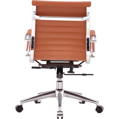 Alu Lowback Office Chair in Faux Leather