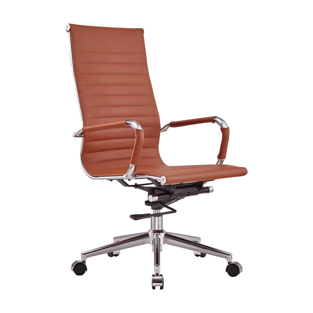 Alu Highback Office Chair in Faux Leather