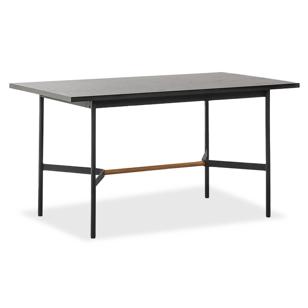 Mesa de Jantar Retangular Blackstorm 140x80cm em Madeira de Carvalho