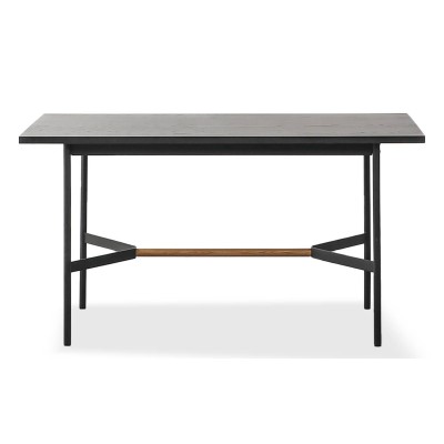 Mesa de Comedor Blackstorm Rectangular 140x80cm en Madera de Roble