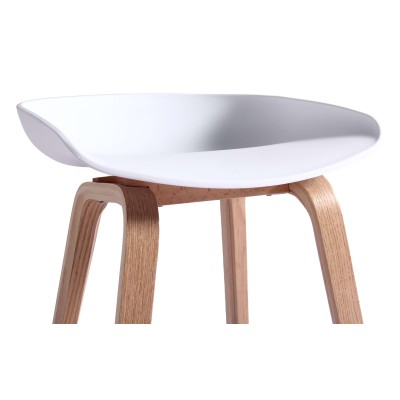 Tabouret nordique Daxer en bois de hêtre