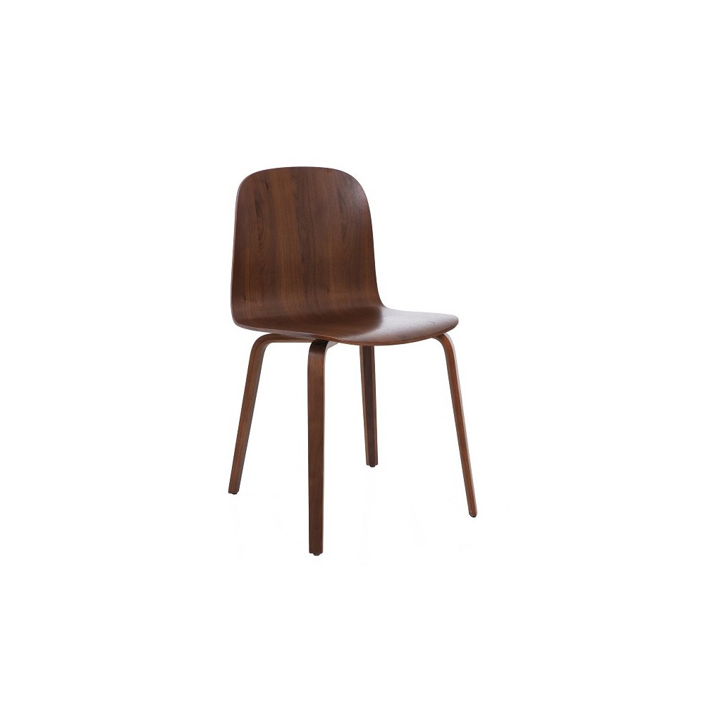 Nordic Dining Chair in Walnut Wood