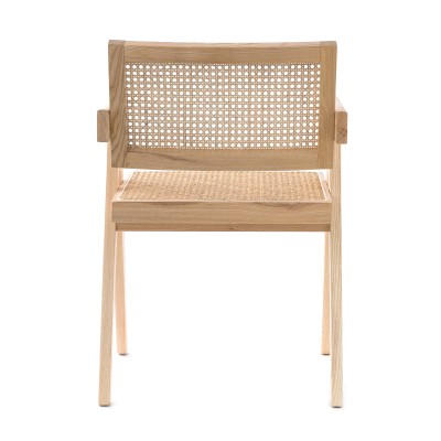 Replica Chandigarh chair with arms by designer Pierre Jeanneret 