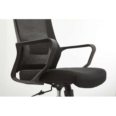 Chaise De Bureau Avec Accoudoirs Noirs