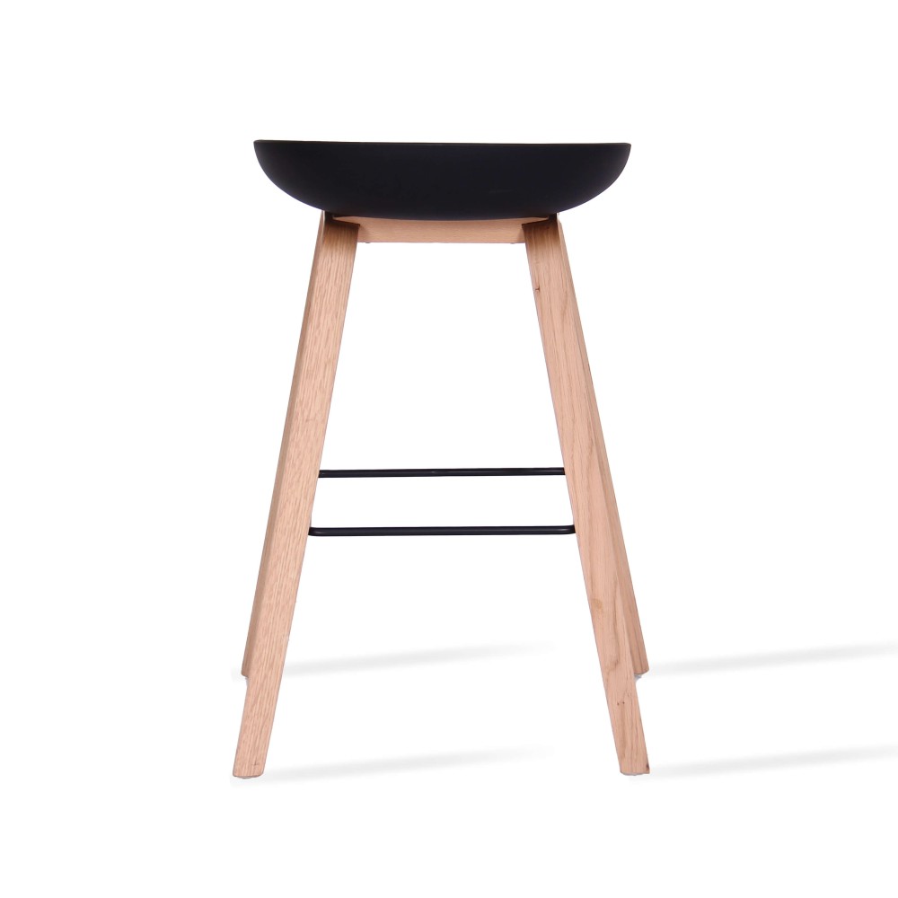 Tabouret nordique Daxer en bois de hêtre