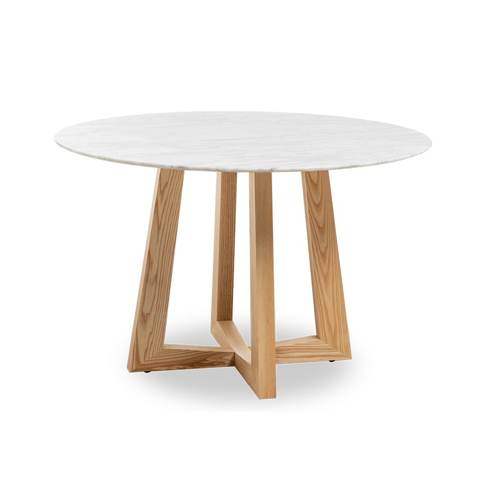 Eettafel Dream in Carrara-marmer 115cm