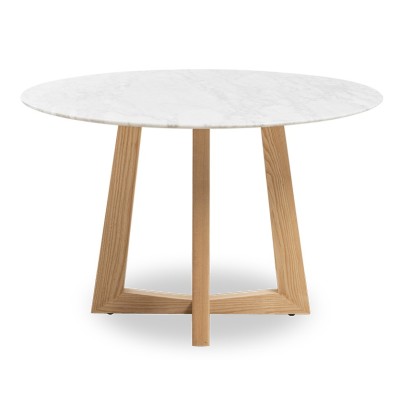 Dream dining table in Carrara marble 115cm