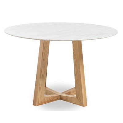 Mesa de comedor en Mármol carrara de 115cm