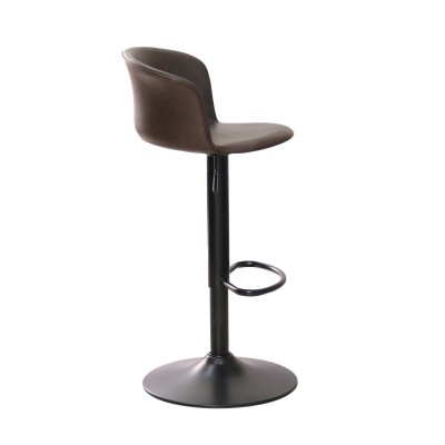 Lakewood Adjustable Stool Upholstered in Faux Leather