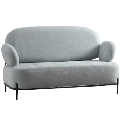 Sofá Clair Loveseat com braços em design minimalista