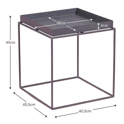 Mesa auxiliar Sorento apta para exterior