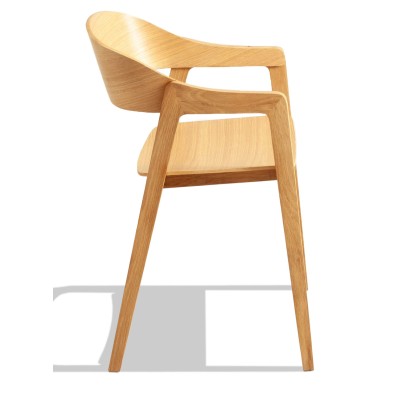 Minimalist Nordic Soho chair with arms