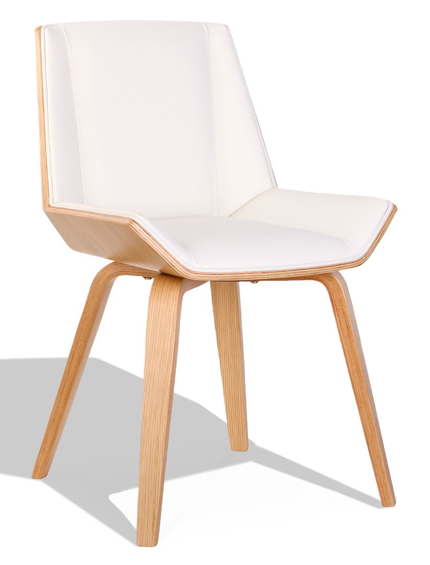 Chaise en bois Nordic Plywood - Chaises en similicuir