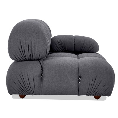 Right corner sofa Laurel upholstered in bouclé