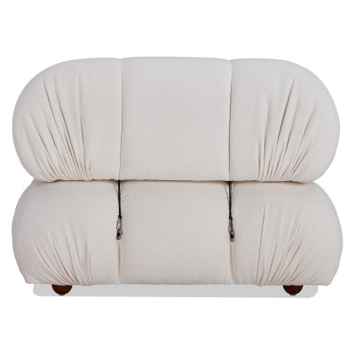 Laurel sofa central back upholstered in bouclé