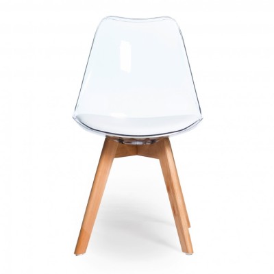 PAKKET 4 TRANSPARANTE VERONA STOELEN