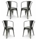 PACK 4 CHAISES BISTRO